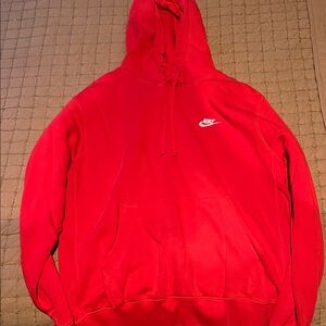 Nike Bright Red Pullover Hoodie